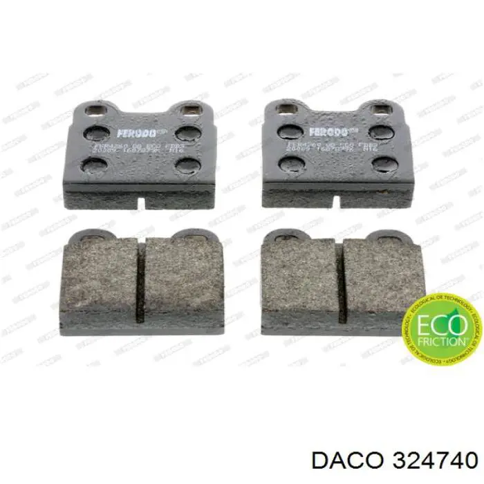 Купить 324740 Daco Колодки тормозные
