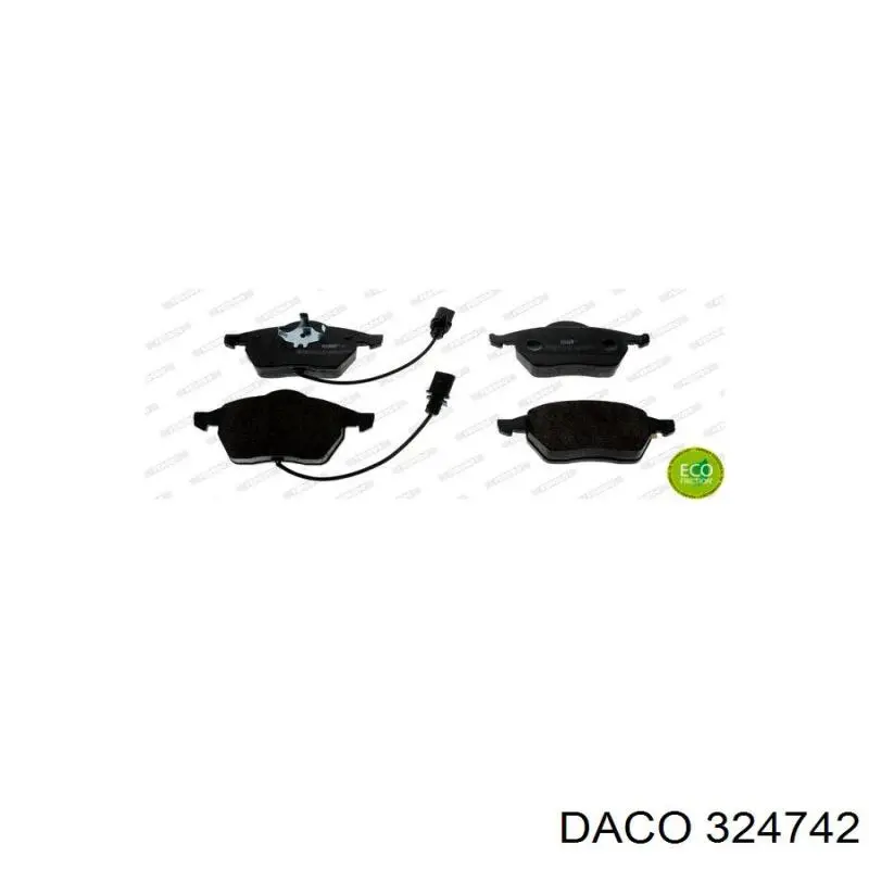 Купить 324742 Daco Колодки тормозные