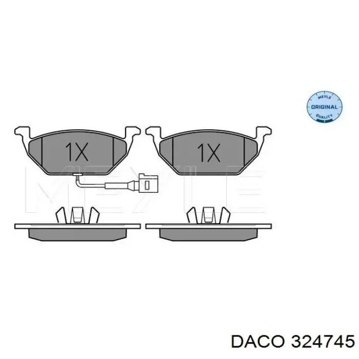 324745 Daco Колодки передние