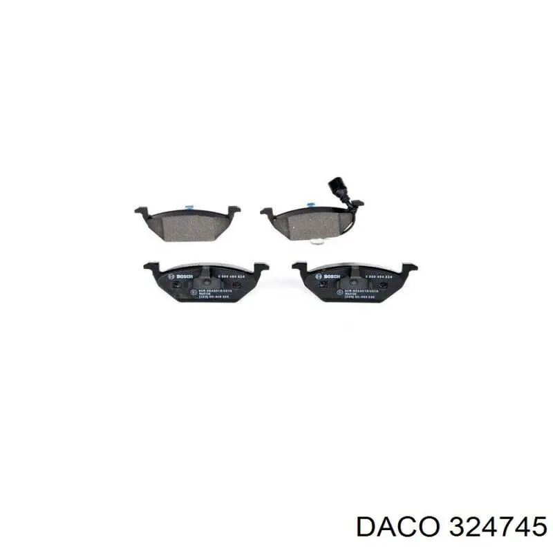 Купить 324745 Daco Колодки тормозные