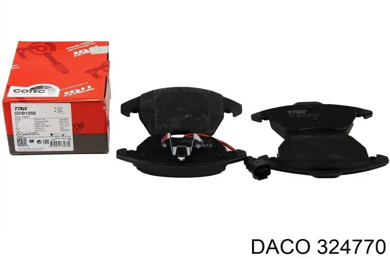 Колодки Daco 324770 цена, от 24.25 USD