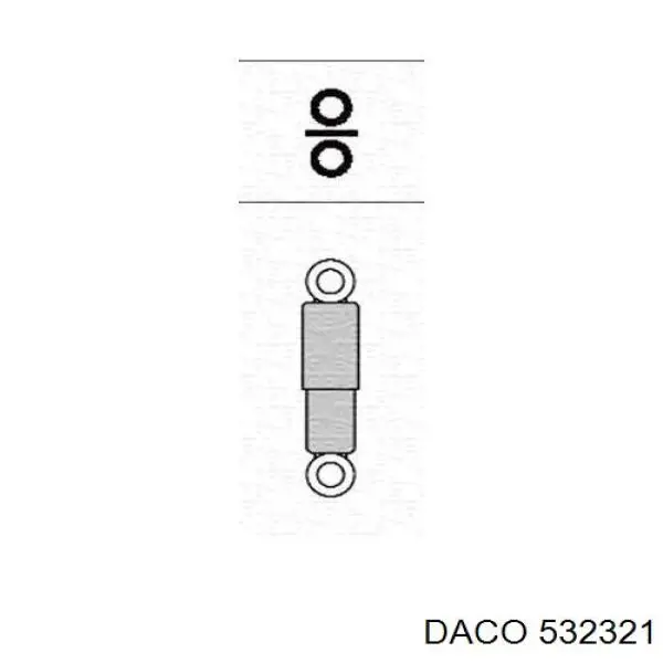 Амортизатор задний DACO 532321
