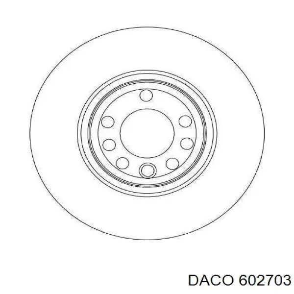 Тормоз дисковый передний Daco 602703 цена, от 44.07 USD