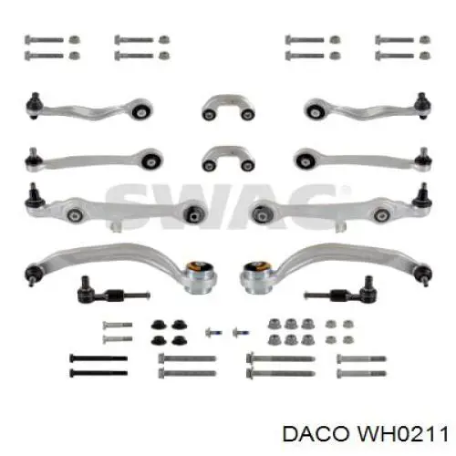 Комплект рычагов передней подвески WH0211 Daco