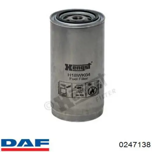 Фильтр тонкой очистки топлива DAF 0247138 цена, от 11.02 USD