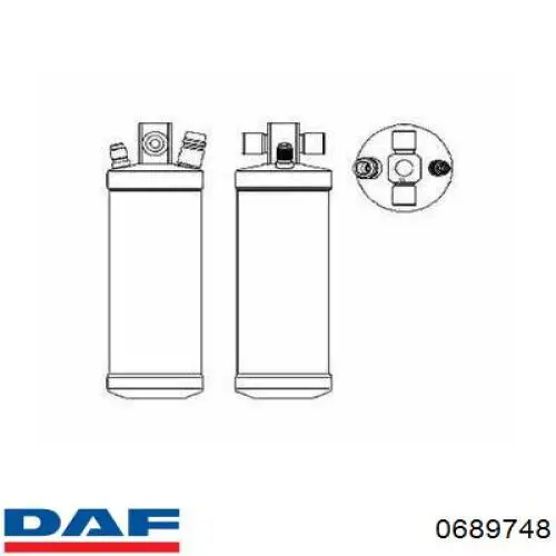 Сайлентблок реактивной тяги задний 0689748 DAF