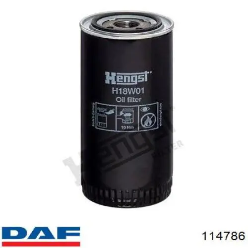 Фильтр очистки масла центробежный DAF 114786 цена, от 10.63 USD
