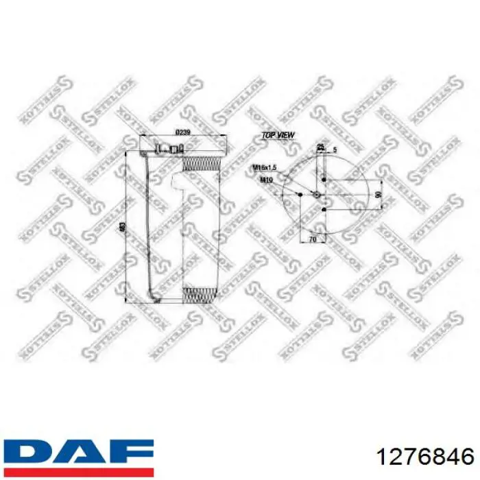 1276846 DAF Пневмоподушка моста