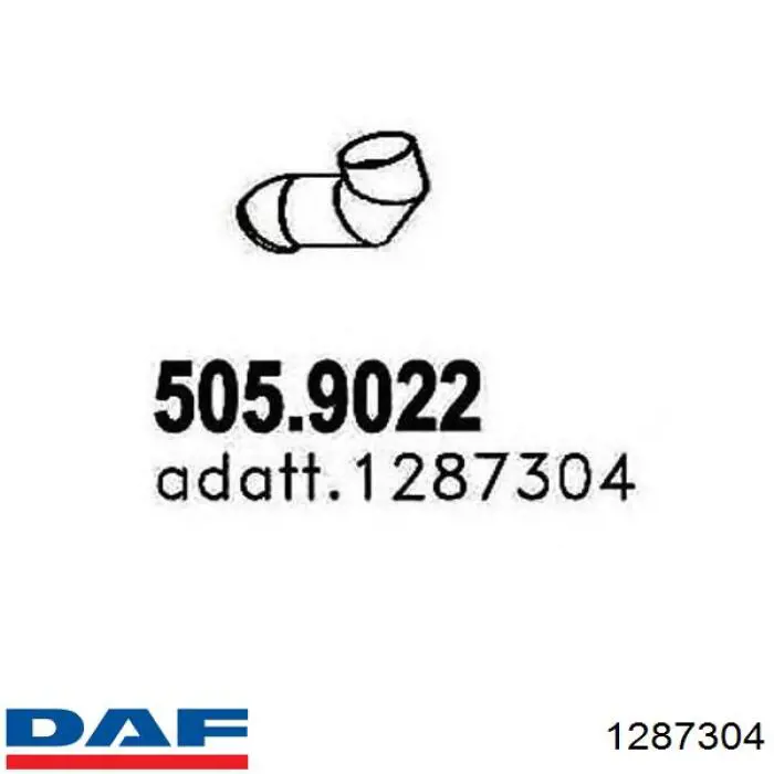 Выхлоп задний DAF 1287304 цена, от 30.53 USD