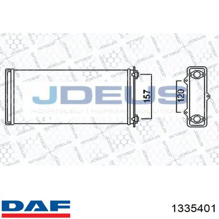 Радиатор печки (отопителя) DAF 1335401 цена, от 29.20 USD