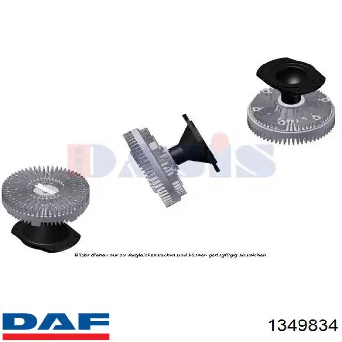 Вискозная муфта DAF 1349834 цена, от 228.64 USD