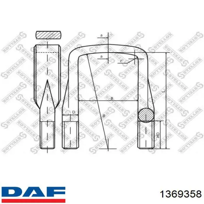 Стремянка рессоры DAF 1369358 цена, от 17.11 USD