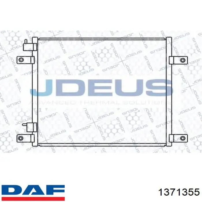 Радиатор кондиционера 1371355 DAF