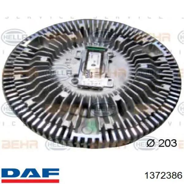 Купить 1372386 DAF Муфта вентилятора охлаждения