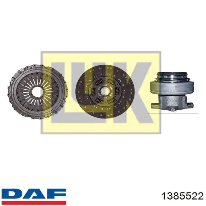 1385522 DAF Диск сцепления ведомый