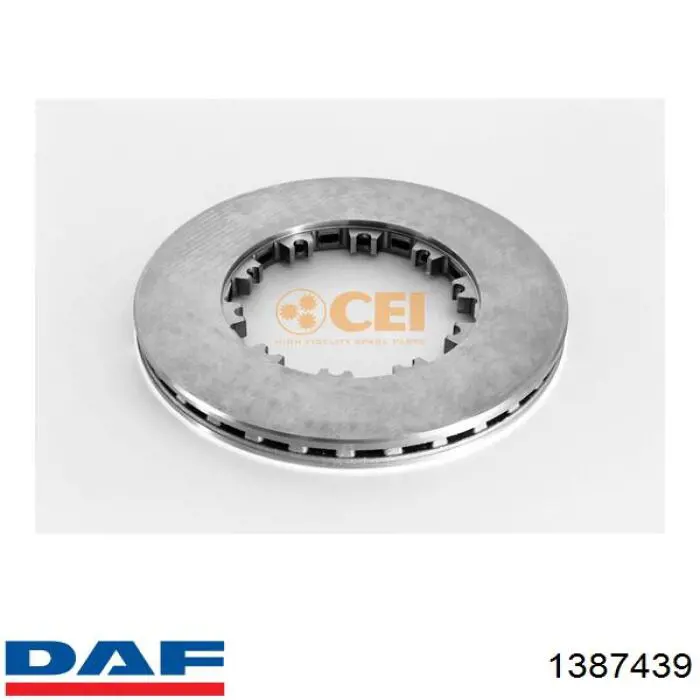1387439 DAF диск тормозной передний