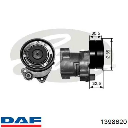 Роликовий модуль натяжителя ремня DAF 1398620 цена, от 48.58 USD