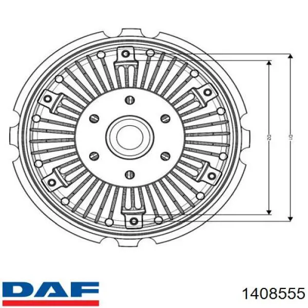 Вискозная муфта DAF 1408555 цена, от 0.82 USD