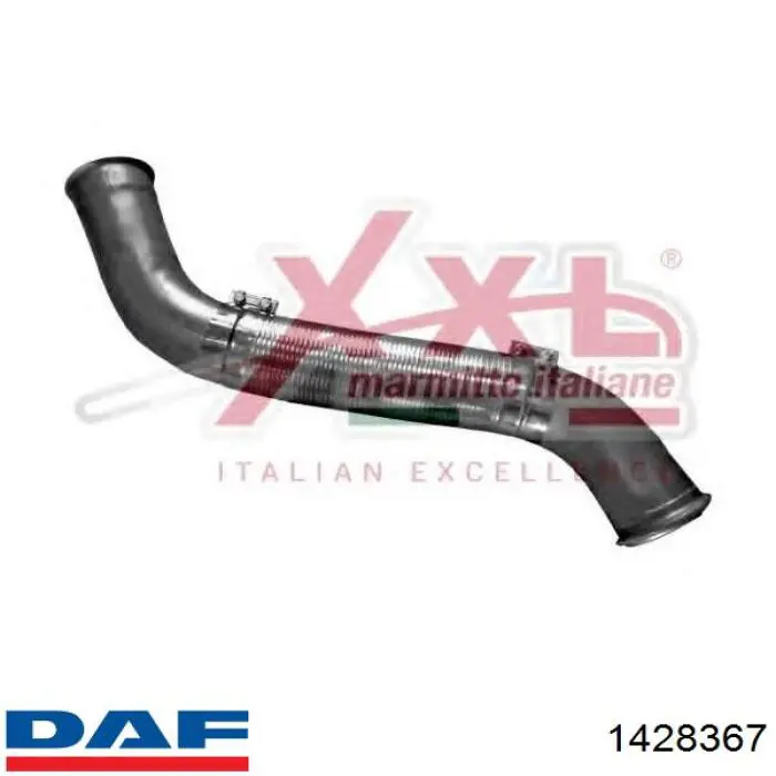 1428367 DAF Труба выхлопная от катализатора