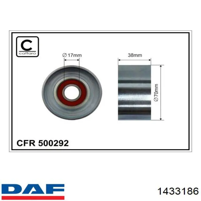  Натяжной ролик DAF 95 