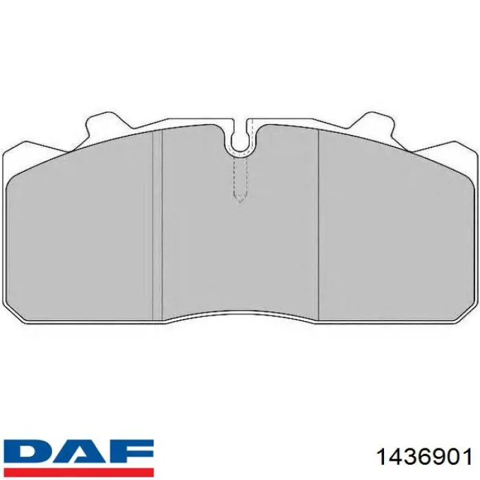 Передние тормозные колодки 1436901 DAF