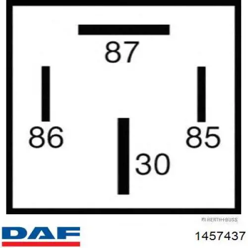 Реле обогрева заднего стекла DAF 1457437 цена, от 8.19 USD
