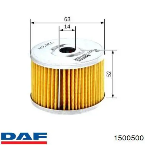 1500500 DAF Фильтр топлива