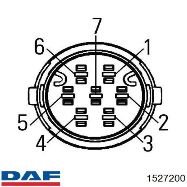 Фонарь задний правый 1527200 DAF