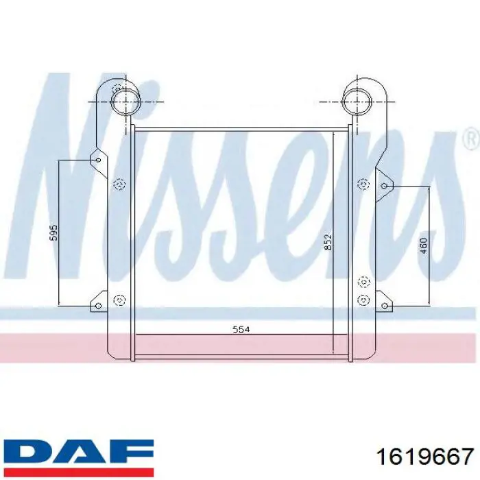 Купить 1619667 DAF Интеркулер