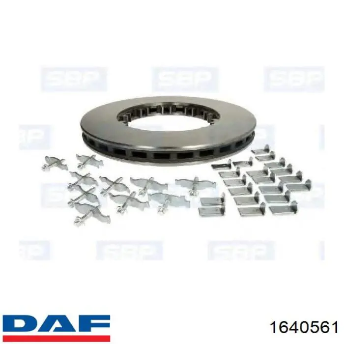 1640561 DAF диск тормозной передний