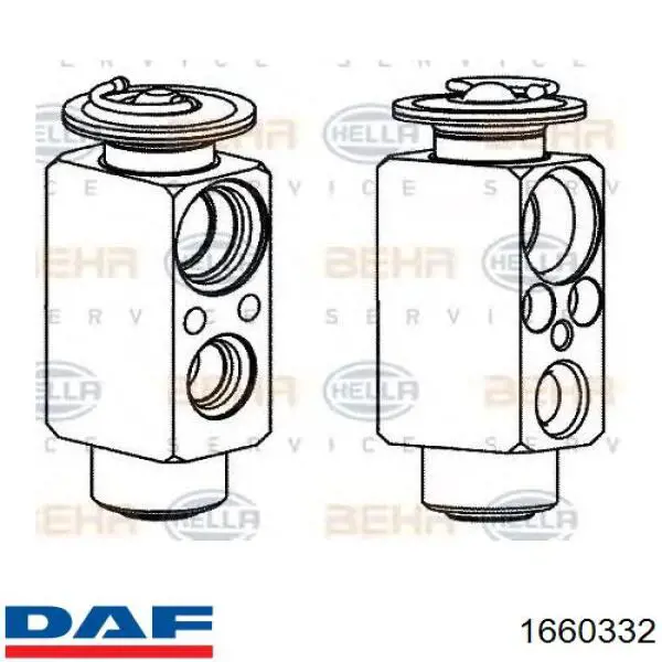 Клапан расширительный DAF 1660332 цена, от 48.04 USD