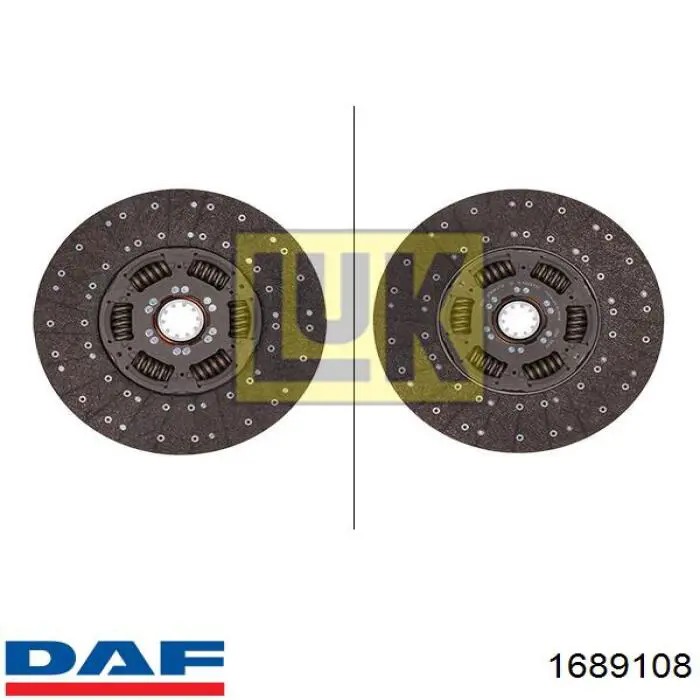 Диск сцепления DAF 1689108 цена, от 307.44 USD