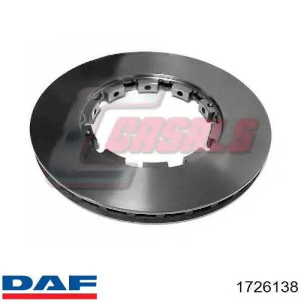 1726138 DAF передние тормозные диски