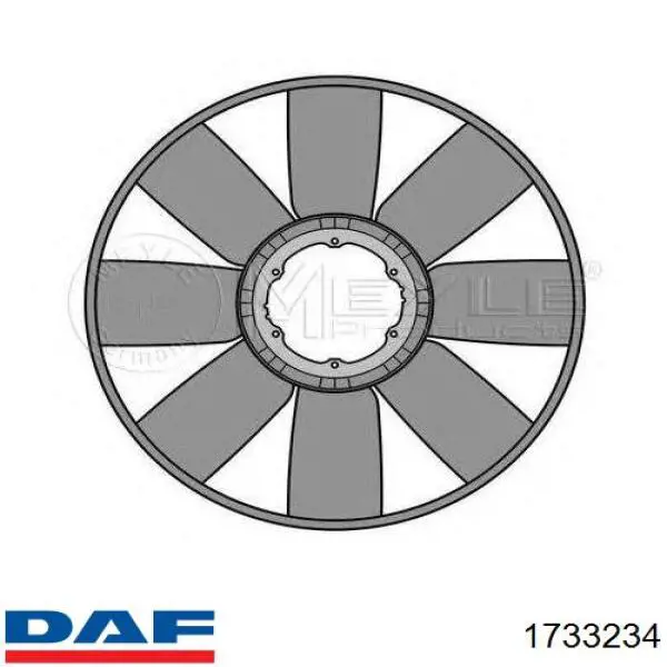 Крыльчатка радиатора охлаждения 1733234 DAF