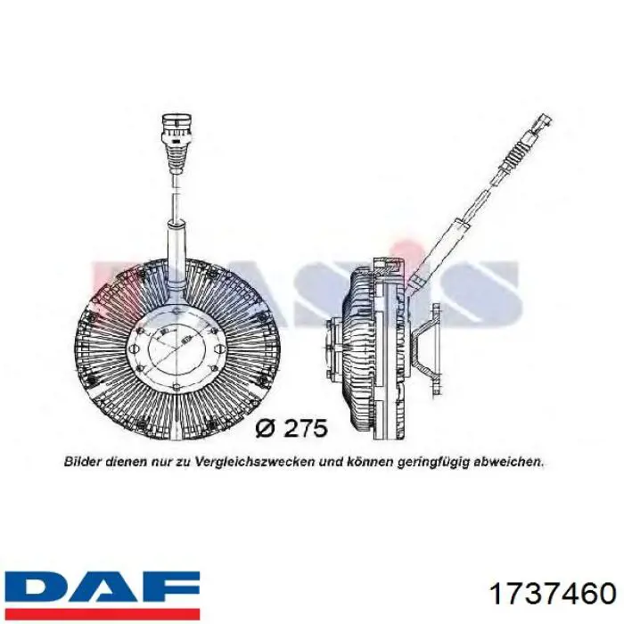 Купить 1737460 DAF Муфта вентилятора охлаждения