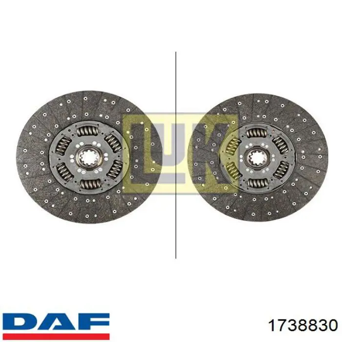1738830 DAF Диск сцепления ведомый