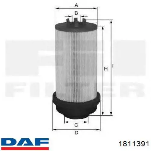 Фильтр тонкой очистки топлива DAF 1811391 цена, от 17.95 USD