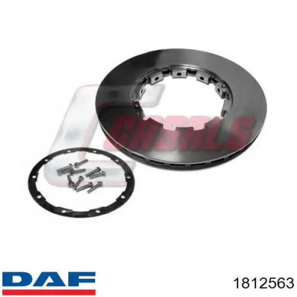 1812563 DAF передние тормозные диски