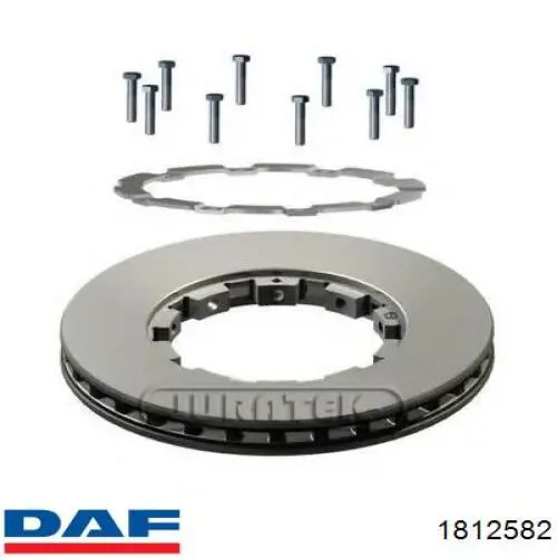 1812582 DAF Диск тормозной передний