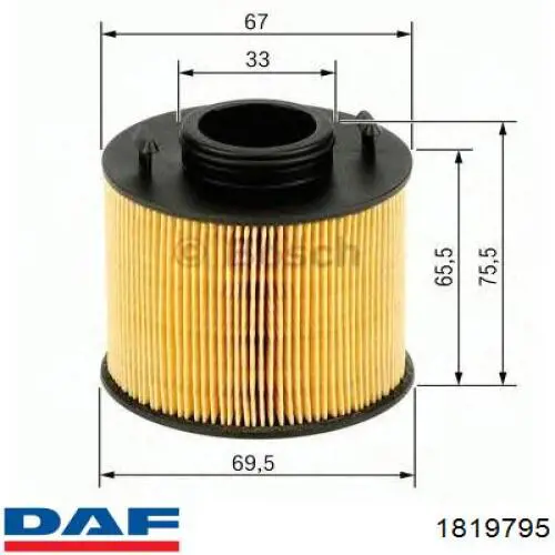 Фильтр ad blue 1819795 DAF