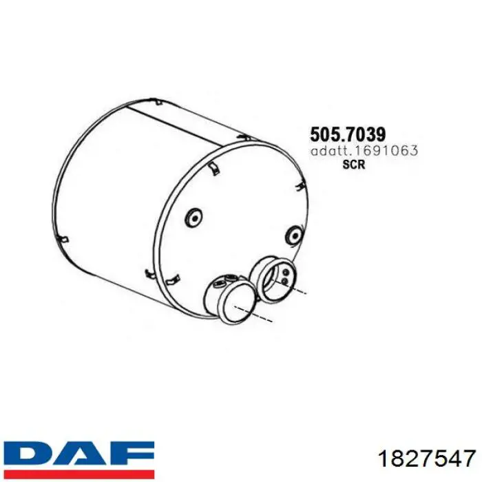 Габарит (указатель поворота) правый 1827547 DAF