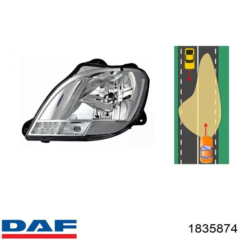 1835874 DAF Фара
