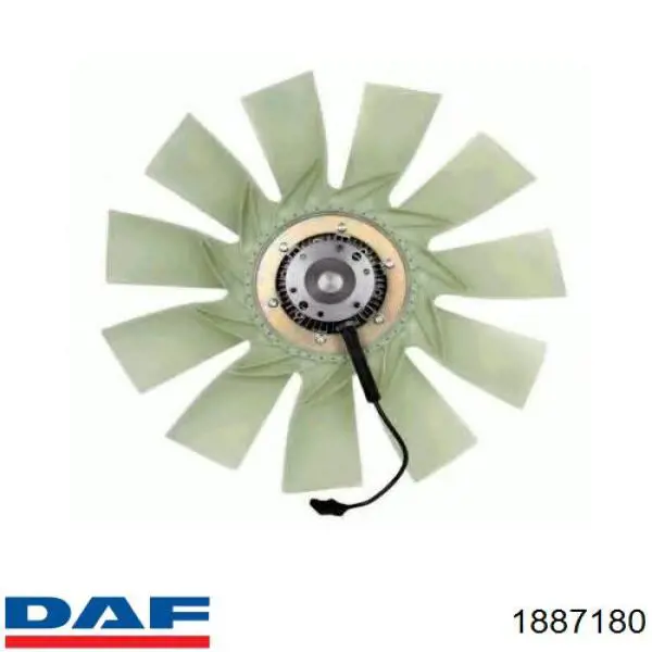 1887180 DAF вентилятор (крыльчатка радиатора охлаждения)