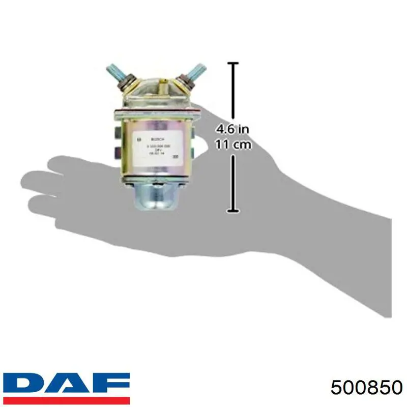 Втягивающее реле стартера 500850 DAF