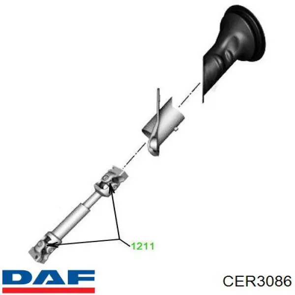 Сайлентблок рессоры передней DAF CER3086
