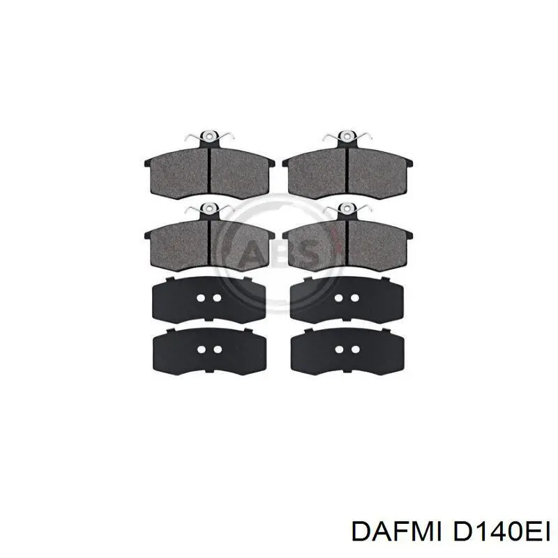 Колодки гальмівні дискові комплект D140EI Dafmi