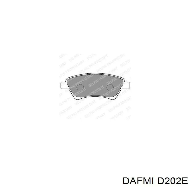 D202E Dafmi колодки тормозные передние дисковые