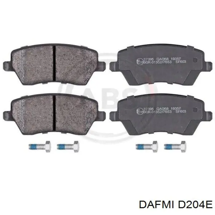D204E DAFMI Pastillas de freno delanteras original y equivalente