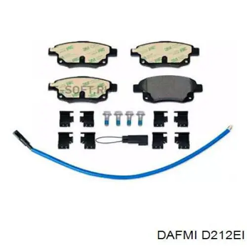 Задние тормозные колодки D212EI Dafmi