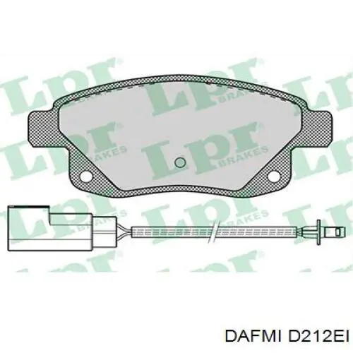 D212EI Dafmi Колодки тормозные дисковые комплект